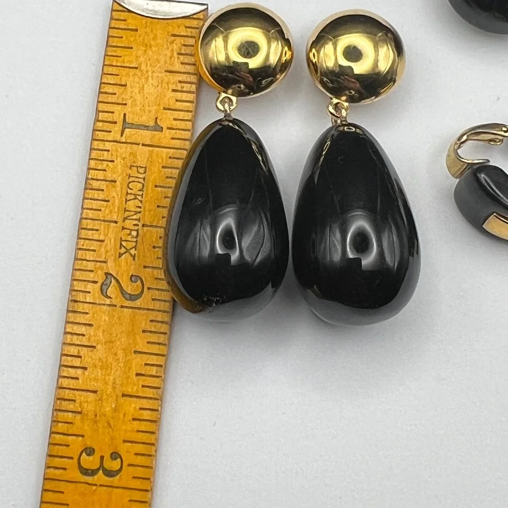 Retro '80s/'90s Statement Earrings – Lot of 3‎